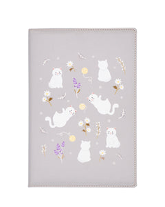 White Cat & Yarn Ball Notebook